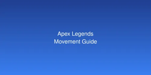 Apex Legends 2026: Panduan Lengkap Movement Advanced - Wall Jump, Slide Hop, Bunny Hop, dan Tap Strafing
