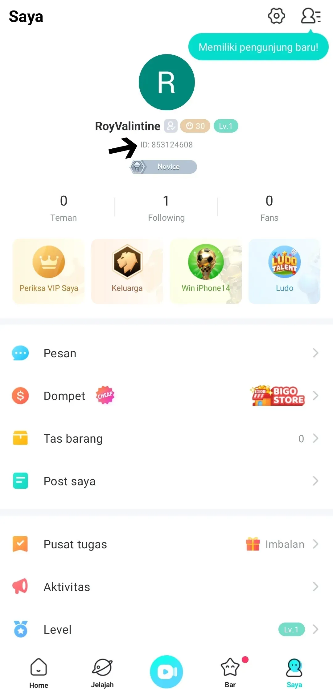 Cara menemukan ID Bigo Live
