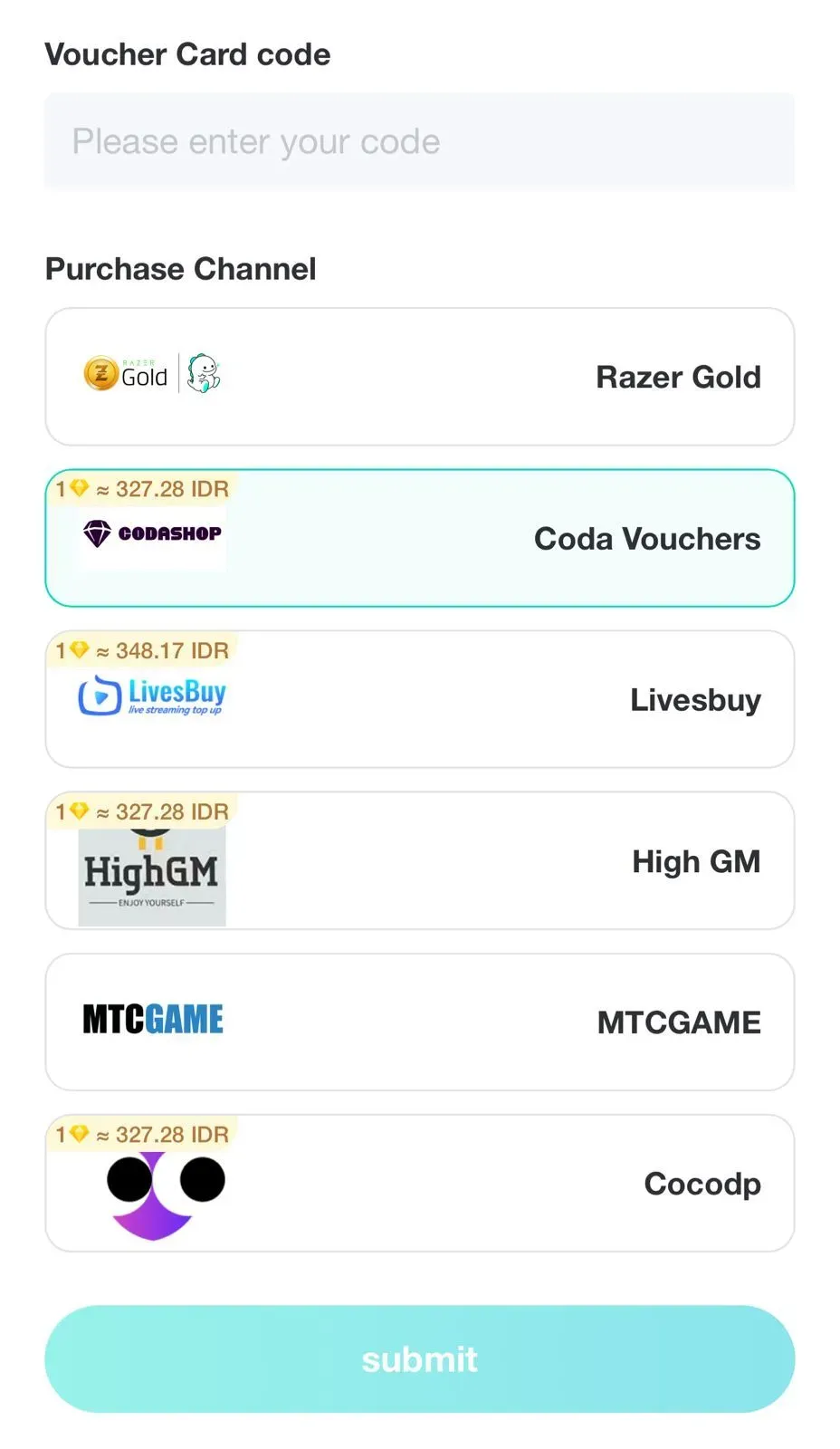 Cara redeem Bigo Live Voucher