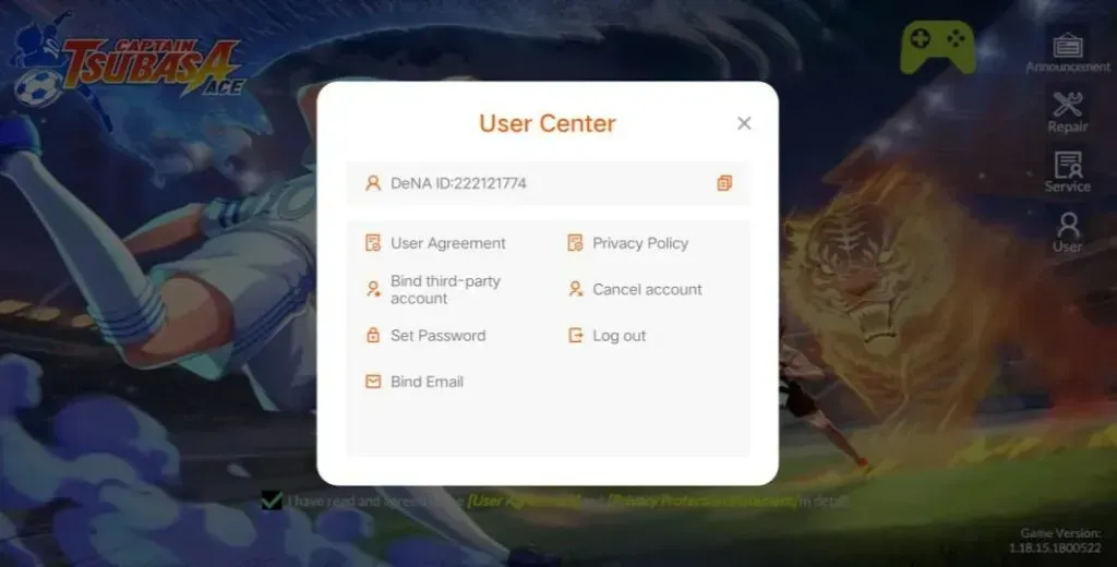 Cara menemukan DeNA ID Captain Tsubasa: Ace