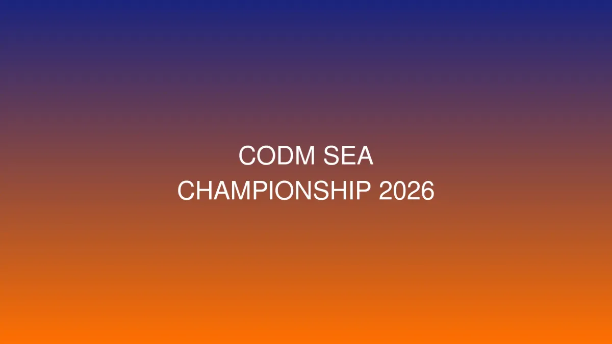 CODM Southeast Asia Championship 2026: 12 Tim Asia Tenggara Lumaban para sa $300,000 Prize Pool