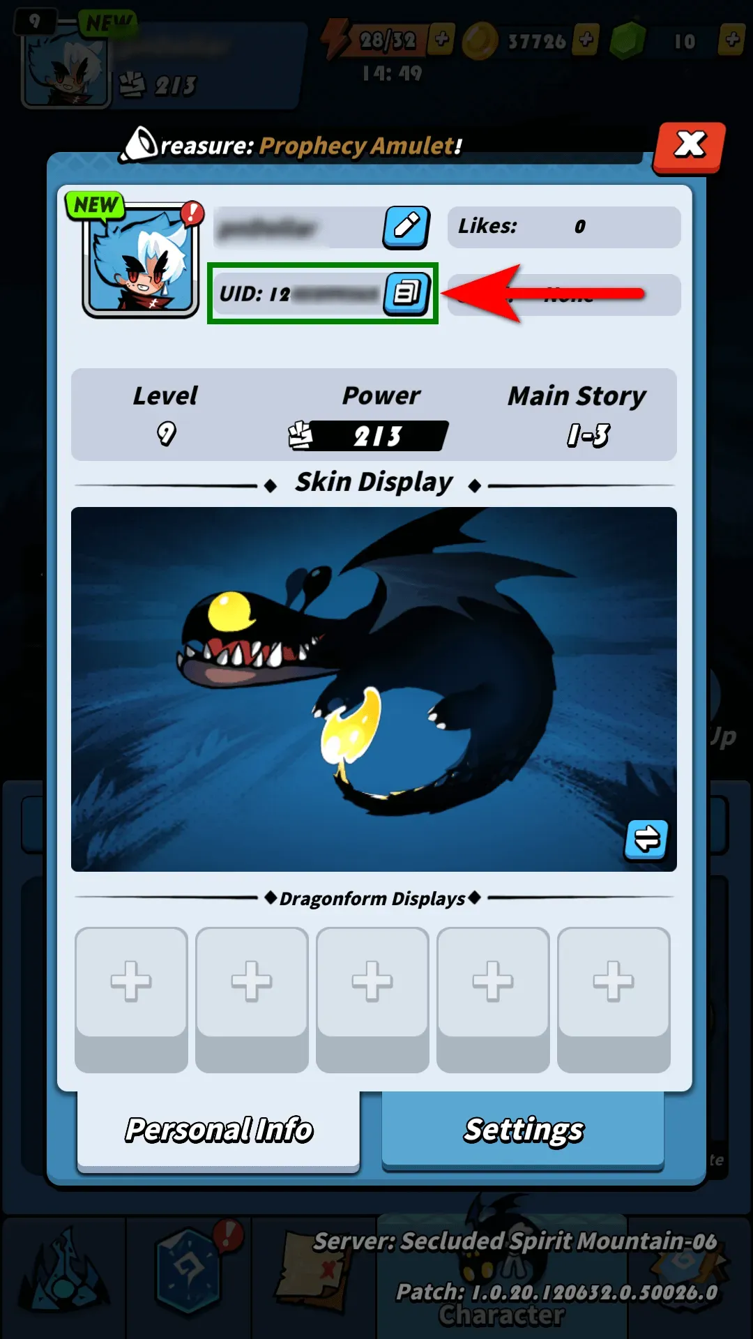 Cara menemukan User ID Dragon POW!