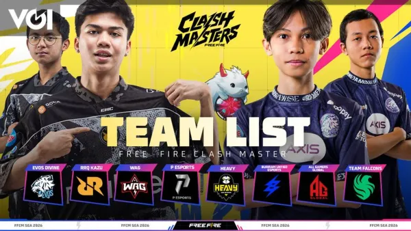 FFCM SEA 2026 Spring: RRQ Kazu vs EVOS Divine di Turnamen Free Fire Terbesar Asia Tenggara