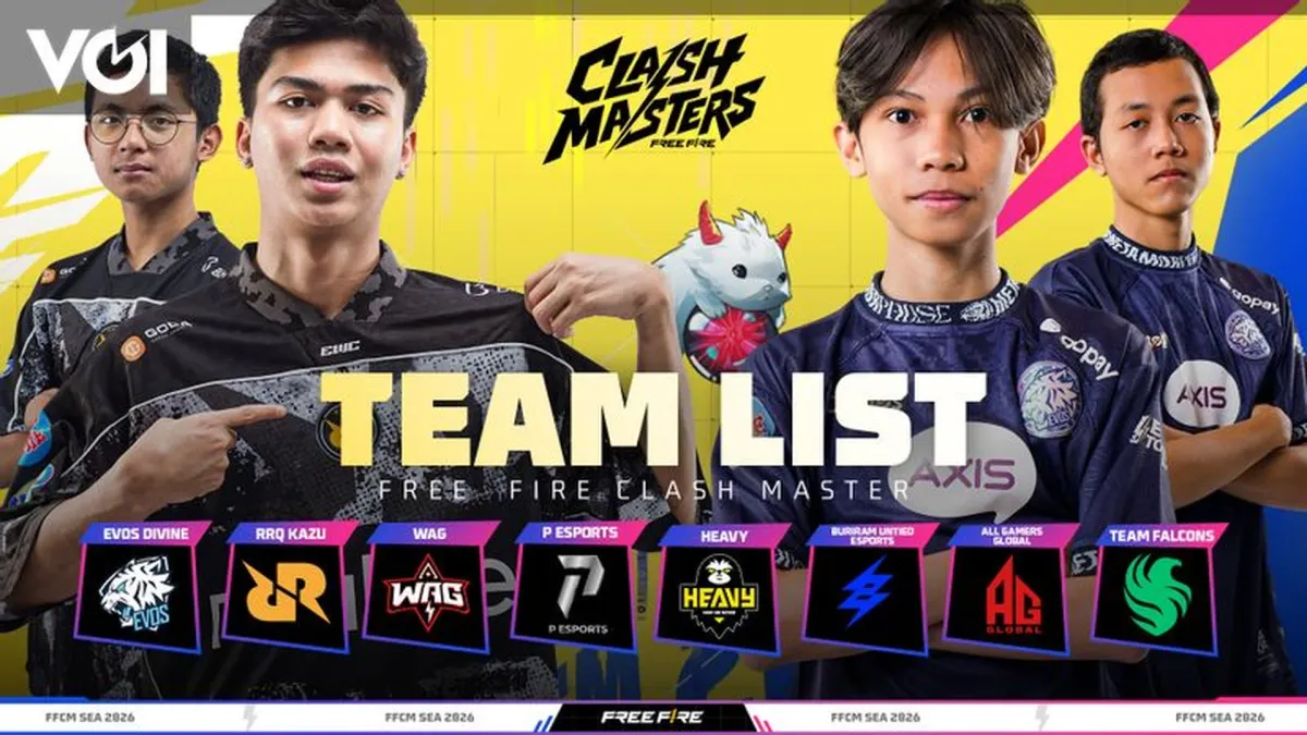 FFCM SEA 2026 Spring: RRQ Kazu vs EVOS Divine di Turnamen Free Fire Terbesar Asia Tenggara