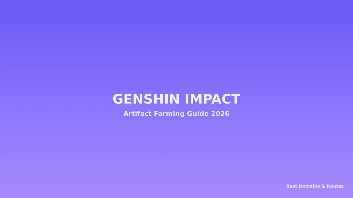 Genshin Impact 2026: Complete Artifact Farming Guide - Best Domains, Routes, and Efficiency Tips