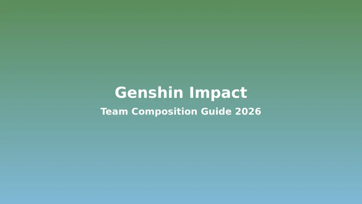 Genshin Impact 2026: Gabay sa Paggawa ng Pinakamalakas na Team Composition