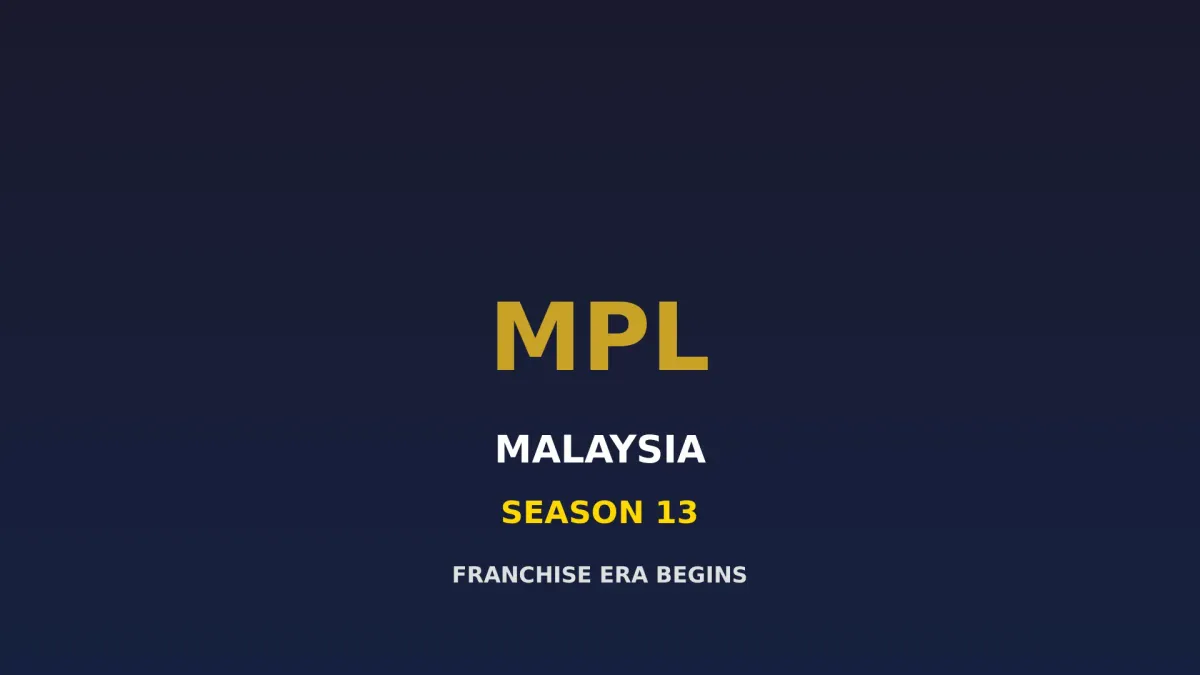 MPL Malaysia Musim 13 2026: Sistem Franchise Diterapkan, Era Baru Esports Mobile Legends Dimulai