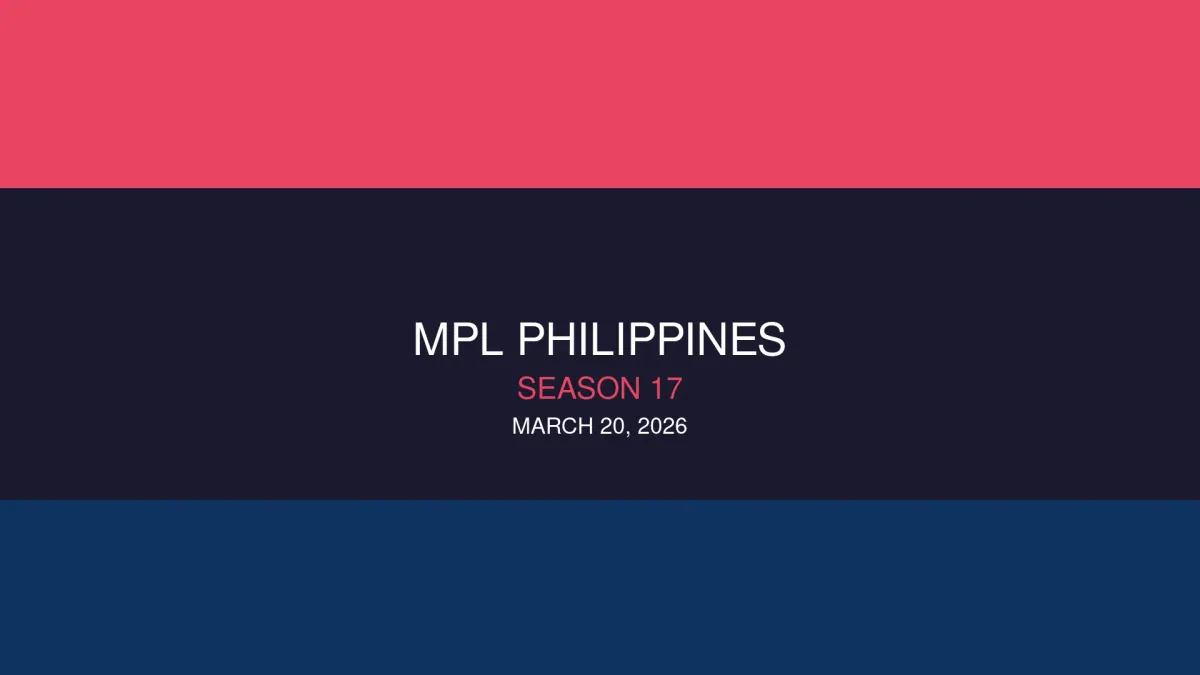 MPL Philippines Season 17 Simula Na: Bagong Era ng Mobile Legends Esports sa Pilipinas