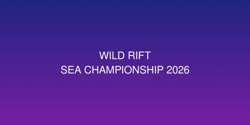 Wild Rift SEA Championship 2026: 8 Tim Asia Tenggara Siap Bertarung untuk Gelar Juara Regional